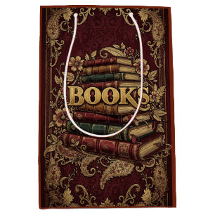 Sacola Para Presentes Média Livros Amantes de Livros Escritores Leitores Bibli