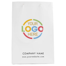 Sacola Para Presentes Média Logotipo comercial da empresa corporativa preto si