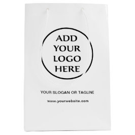 Sacola Para Presentes Média Logotipo Corporativo Profissional Simples Empresa 