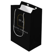 Logotipo de Produto de Salão Preto Dourado Minimal