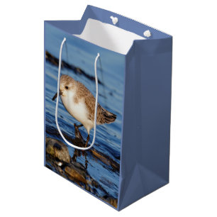 Sacola Para Presentes Média Lojas de Wintry do Sanderling Cute