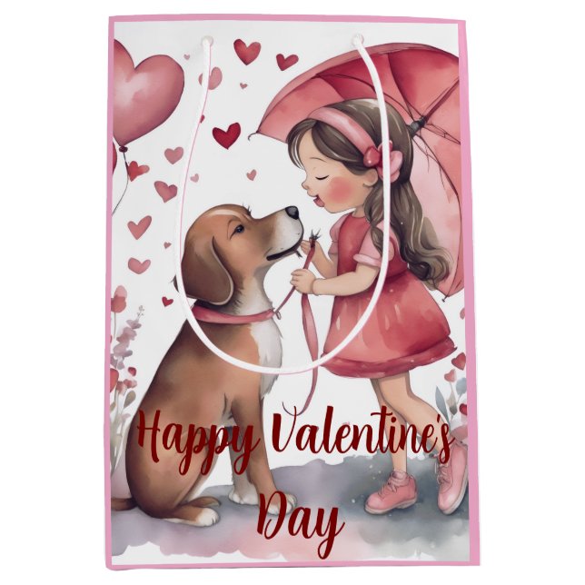 Sacola Para Presentes Média Love Enduring (Frente)