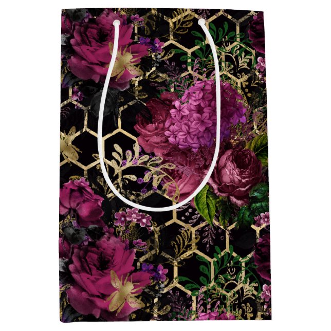 Sacola Para Presentes Média Lovely Bee Series Design 21 (Frente)