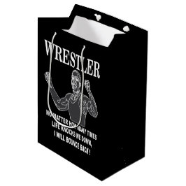 Sacola Para Presentes Média Luta Inspiracional do Wrestler
