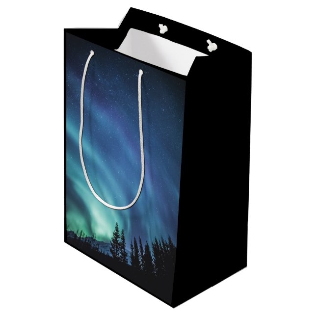 Sacola Para Presentes Média Luzes do norte (Verso inclinado)