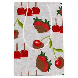 Sacola Para Presentes Média Maçãs De Doces