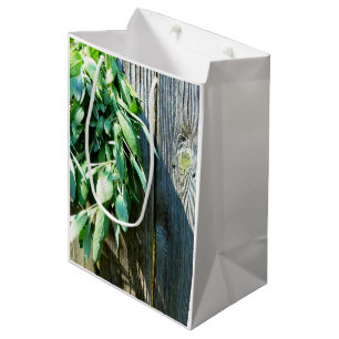 Sacola Para Presentes Média Madeira de galinha