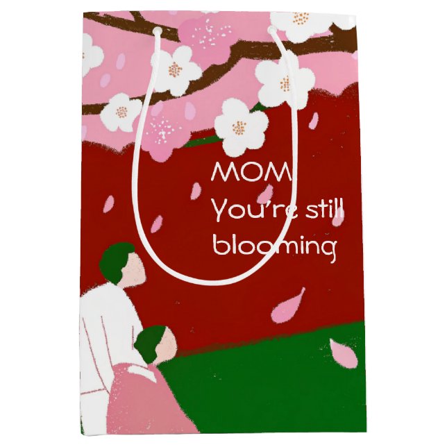 Sacola Para Presentes Média MÃE, você ainda está sangrando (Frente)