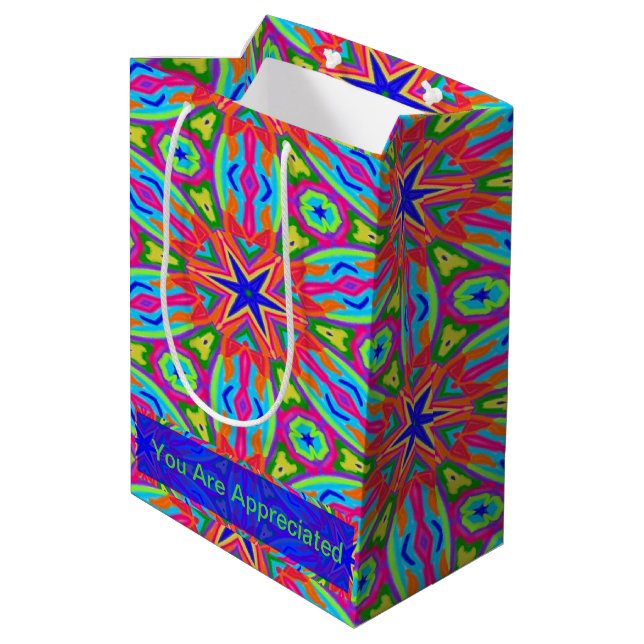 Sacola Para Presentes Média Magic Marker Stars (Verso inclinado)