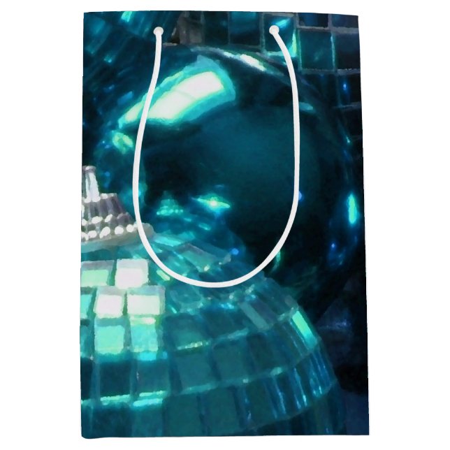 Sacola Para Presentes Média Mala de presentes Blue Baubles (Frente)