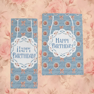 Sacola Para Presentes Média Malas de Presente Feliz de Aniversário Personaliza