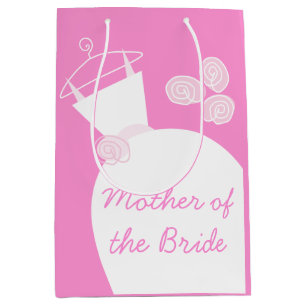 Sacola Para Presentes Média Maldita Mãe Rosa Rosa de Casamento