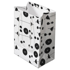 Sacola Para Presentes Média Malhação de Treinamento de Peso Dumbbell Bodybuild