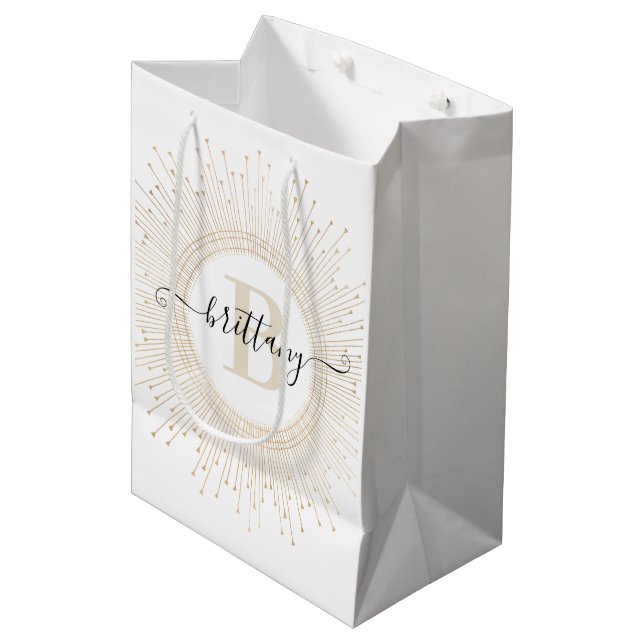 Sacola Para Presentes Média Mandala Monogramed Gift Bag (Frente inclinada)