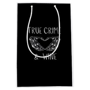 Sacola Para Presentes Média Mãos De Esqueleto Do Crime E Do Vinho