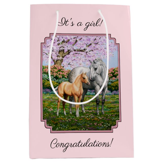 Sacola Para Presentes Média Mare Palomino Pink - Cinza de ananás (Frente)