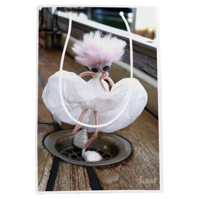 Sacola Para Presentes Média Marilyn Monroe pose in Witte rok (Frente)