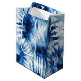 Sacola Para Presentes Média Marinho Azul, Branco, Coluna