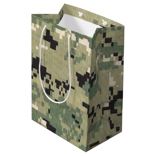 Sacola Para Presentes Média marinho de Saco Médio de Presente de 7lx4.5wx10h T (Verso inclinado)