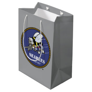 Sacola Para Presentes Média Marinho dos EUA Céus