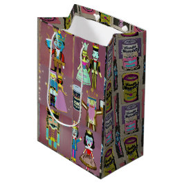 Sacola Para Presentes Média Mature Nutcracker Gift Bag