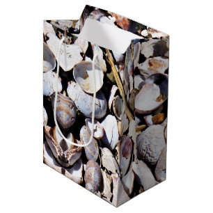 Sacola Para Presentes Média Med Gift Bag Sea Shells