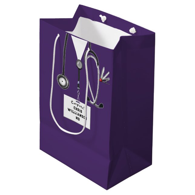 Sacola Para Presentes Média Medical School Graduation Medium Gift Bag (Frente inclinada)