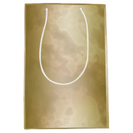 Sacola Para Presentes Média Meio de mármore cor-de-rosa do ouro