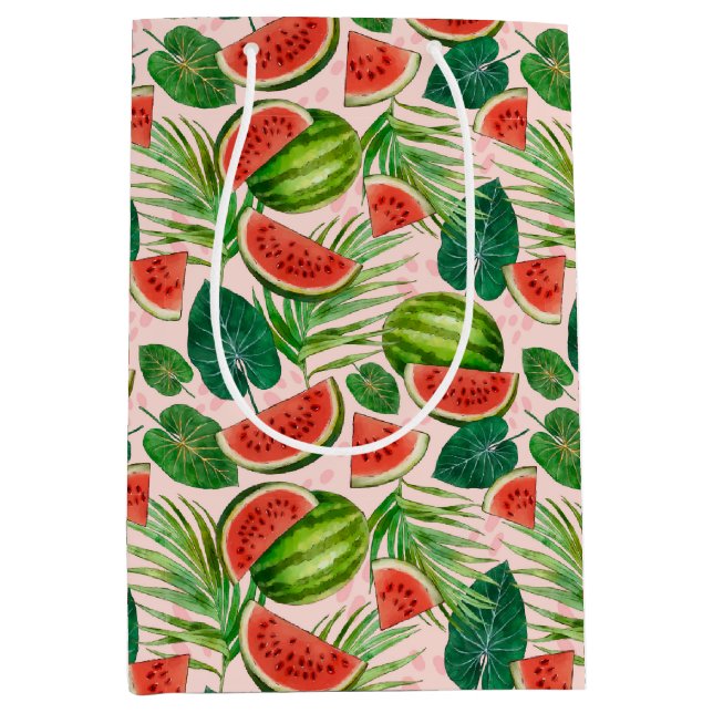 Sacola Para Presentes Média Melancia fresca (Frente)
