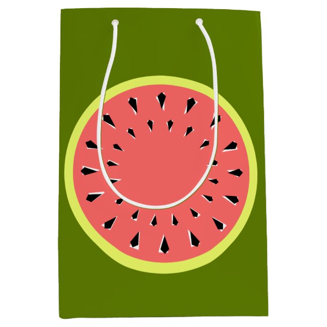 Sacola Para Presentes Média Melancia rosa (Frente)