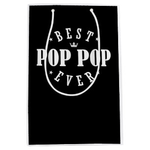 Sacola Para Presentes Média Melhor Design de Pop de Pop nunca - Pop de Pop