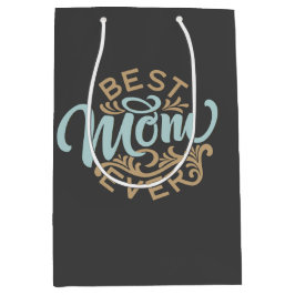 Sacola Para Presentes Média Melhor Mãe de Arte Nunca