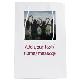 Sacola Para Presentes Média melhores amigas madrinha noiva feminino foto pin t