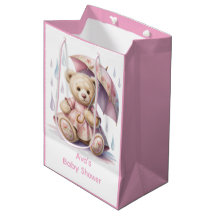 Menina de Urso Teddy Fofo Chuvinha