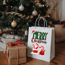 Merry Christmas by Santa - Gift Bag
