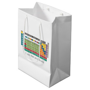 Sacola Para Presentes Média Mesa periódica de elementos - Utilizar periodicam
