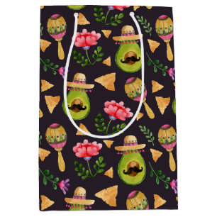Sacola Para Presentes Média Mexicano Spicy Fiesta Gift Bag