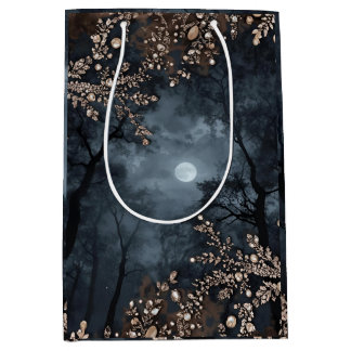 Sacola Para Presentes Média Midnight Crystal 