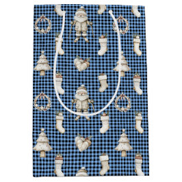 Sacola Para Presentes Média Midnight Nordic Noël!