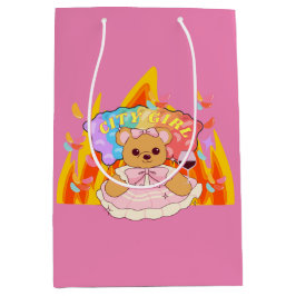 Sacola Para Presentes Média Mikitiez Summer Teddy Ursinho Gelely