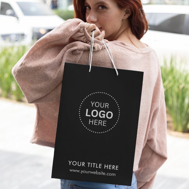 Sacola Para Presentes Média Mínima empresa moderna Bag de presentes (Minimalist Business Modern Gift Bag)