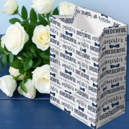 Sacola Para Presentes Média Mister OnewonArco Tie primeiro aniversario