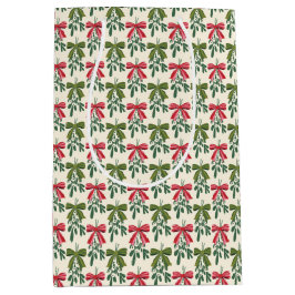 Sacola Para Presentes Média Mistura de Natal com Arcos