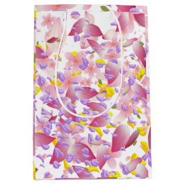Sacola Para Presentes Média Mixed Petal Print Medium Gift Bag