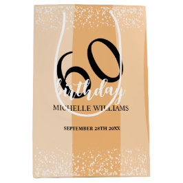 Sacola Para Presentes Média Modern Summer Birthday Party In Pink