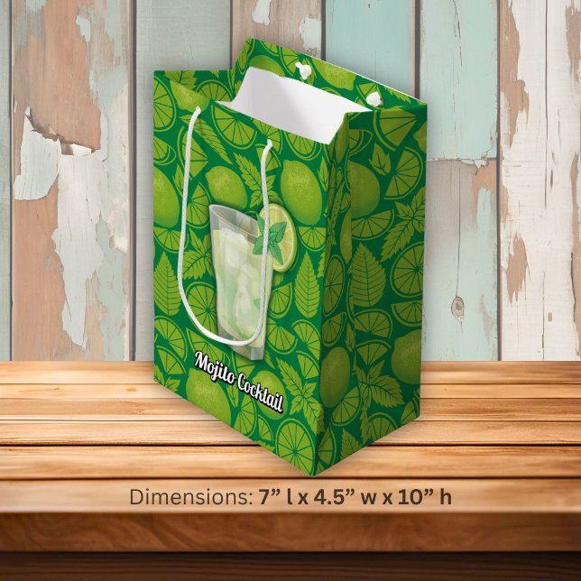 Sacola Para Presentes Média Mojito (Criador carregado)