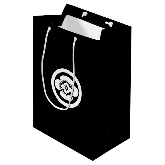 Sacola Para Presentes Média Mokko em círculo (Frente inclinada)