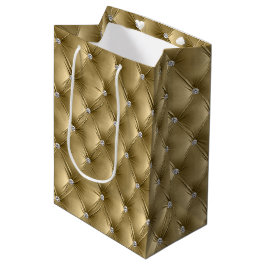 Sacola Para Presentes Média Molho Dourado feminino quente Velvet