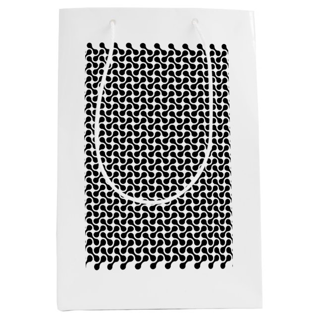 Sacola Para Presentes Média Mono Maze - Fluxo Retroativo (Frente)