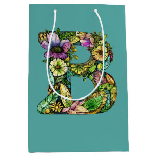 Sacola Para Presentes Média Monograma B Lindo T-Shirt